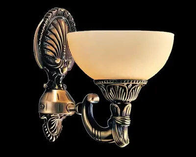 Produktbild von Wandlampe Wandleuchten Wandleuchte Lüster Wand Lampe Beige Glas Gold
