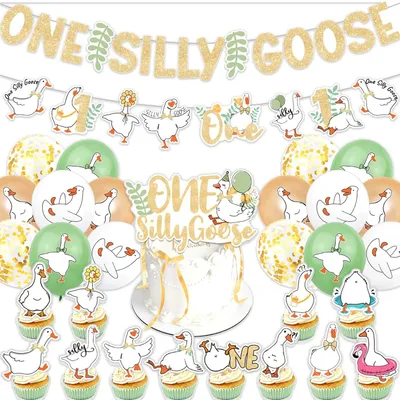 Imagen del producto de Juego de 30 artículos de decoración para fiestas con temática de animales, ideal para niños