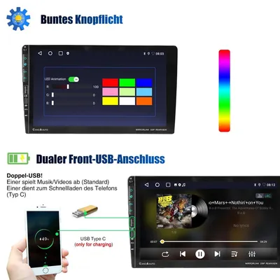 Imagen del producto de Radio para coche de 9 pulgadas compatible con Volkswagen Golf VI (2008-2012), con sistema Android 14, GPS, navegación, CarPlay, Android Auto, pantalla táctil, Bluetooth, Wi-Fi, 4GB de RAM y 64GB de almacenamiento. Formato 2 DIN