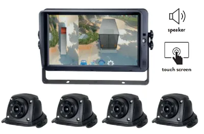Obrázek produktu pro Parkovací systém, HD Monitor 10" s funkcí nahrávání, 4x HD kamery