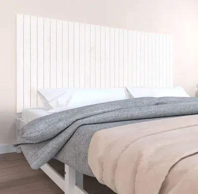Produktbild von Wand-Kopfteil Weiß 204x3x90 cm Massivholz Kiefer , Kopfteile Design 2024