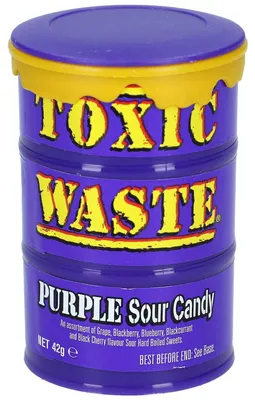 Produktbild von Toxic Waste Purple Sour Candy 42g