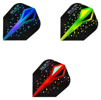 Produktbild von Harrows - Dart Flights "Colourshift", Kieselerde, Farbverlauf 3er-Pack PP4754 (Einheitsgröße) (Blau)