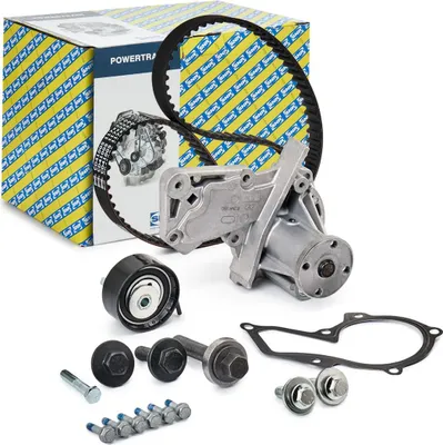 Produktbild von SNR KDP452.240 Zahnriemensatz + Wasserpumpe für FORD Fiesta Mk6 Schrägheck (JA8, JR8) FOCUS III Turnier Fiesta Mk5 Schrägheck (JH1, JD1, JH3, JD3)