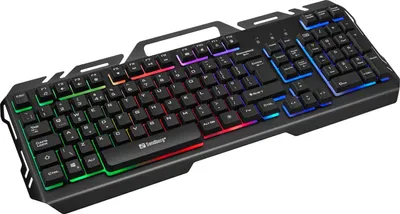 Produktbild von Sandberg 640-25, Kabelgebunden, USB, Membran Key Switch, AZERTY, RGB-LED, Schwarz