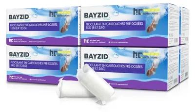 Produktbild von 8x1 kg BAYZID® Flockkartusche für Pools filtert Verunreinigungen raus