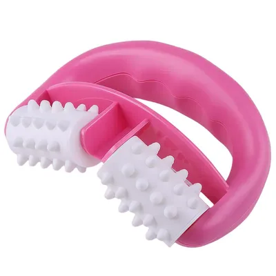 Produktbild von Handmassage-Roller gegen Cellulite, V-förmiges Doppelrollen-Design, Faszien- & Lymphmassage für Beine, Arme, Rücken, Bauch – tragbar & ohne Strom