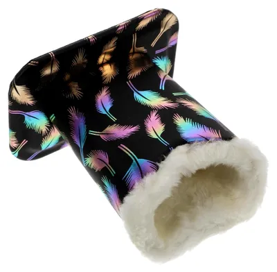 Produktbild von Schwarzer Brillenständer aus Polyester mit Plüschfutter für Sonnenbrillen und Lesebrillen im Heimbüro