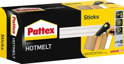 Produktbild von Pattex Hot Sticks, transparent, ° 11 mm, 25 Sticks, 500g