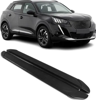 Image de Marchepieds Latéraux pédale pour Peugeot 2008 2020-2024 2Pcs Aluminium Noir
