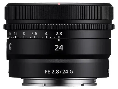 Imagen del producto de Sony FE 24 mm F2.8 G, objetivo gran angular, 8 elementos en 7 grupos, montura Sony E, enfoque automático