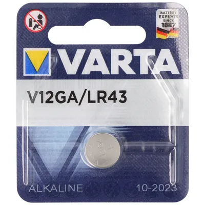 Obrázek produktu pro Varta V12GA, LR43, 186, 84, LR1142 knoflíková baterie