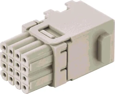 Produktbild von HARTING Han Domino HD Modul cube, großer Tab Buchseneinsatz (F) Crimpanschluss, 16-polig 32V, 4A - 1 Stück