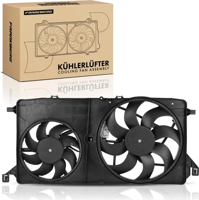 Productafbeelding van Frankberg 1x Motorradiator dubbelventilator