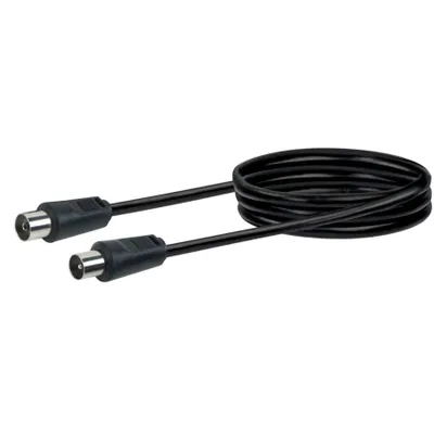 Produktbild von Schwaiger Antennen Anschlusskabel KVK230 053 (75dB) schwarz, 3,0m, 1x IEC Stecker / 1x IEC Buchse
