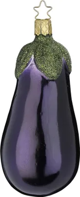 Produktbild von Christbaumschmuck Anhänger Glas Aubergine 13cm Lila