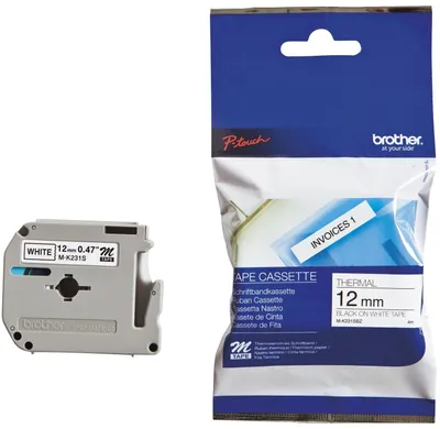 Immagine prodotto di Brother MK231BZ Cassette per lettering M - non laminate, 12 mm x 8 m, nero su bianco