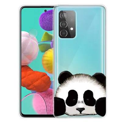 Productafbeelding van König Design hoesje, compatibel met Samsung Galaxy A52 4G / 5G / A52s, plastic, zachte telefoonhoesje - transparante telefooncase