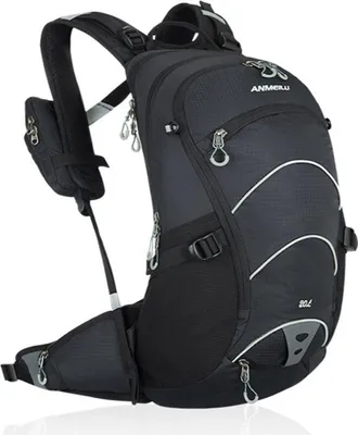Produktbild von Outdoor Sportrucksack 20L mit Helmhalter & Regenschutz – wasserdicht, leicht und atmungsaktiv für Wandern, Reisen, Radfahren