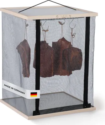 Produktbild von L.E.W. Reifeschrank für Fleisch und Wurst, Fisch und Beef Jerky Trocknungsschrank Ideal zum Fleisch Wurst Fisch & Co selber machen Räucher Modell 1