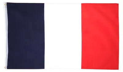 Produktbild von 2 Stück Frankreich-Flagge – 90 x 60 cm – 100% Polyester mit Metallösen