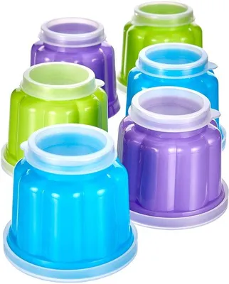 Produktbild von Ibenzoa® 6er Set Eieraufbewahrung aus Kunststoff, mehrfarbig – rechteckige Einzelplätze 7,5×7,5×6,1 cm zur Aufbewahrung & Präsentation von Eiern