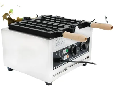 Image de Gaufrier, puissance 1 500 W, plage de température 50-300 °C, minuterie 0-5 minutes, boîtier en acier inoxydable, revêtement antiadhésif