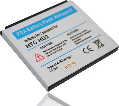 Produktbild von vhbw Akku kompatibel mit HTC HD2 Leo, T8585, HD2, Leo 100, T8585 Firestone, Leo PDA Notepad Tablet (1100 mAh, 3,7 V, Li-Ion)