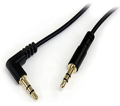 Productafbeelding van StarTech.com MU3MMSRA, 3,5 mm, Samec, 3,5 mm, Samec, 0,91 m, Zwart