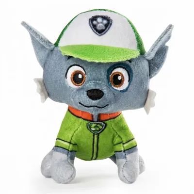 Produktbild von Rocky Paw Patrol Plüschfigur 12 cm Kuscheltier offiziell lizenziert Kinder Spielzeug weich Stofftier Sammelfigur Geschenk
