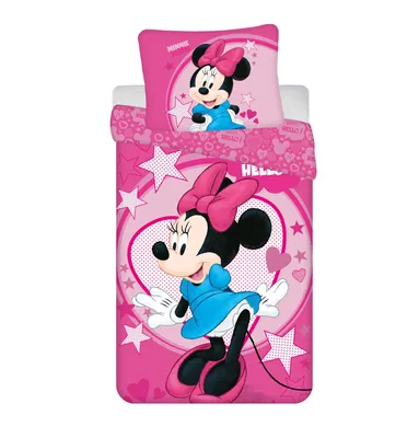 Obrázek produktu pro Jerry Fabrics Dětské povlečení 140x200 Minnie Hello povlak na polštář 70x90