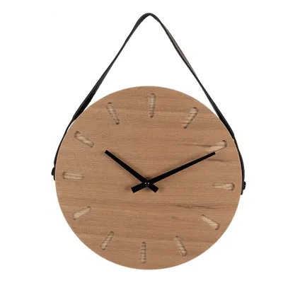 Produktbild von Clayre & Eef Wanduhr Ø 30 cm Braun MDF