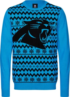 Produktbild von NFL Carolina Panthers Ugly Sweater Big Logo 2-Color Christmas Pullover Weihnachten S
