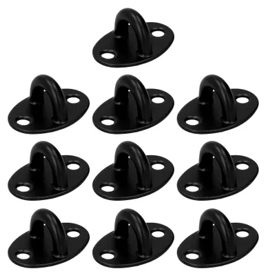 Imagen del producto de 10 ganchos en forma de U de acero inoxidable, ganchos de techo resistentes para columpios, sillas y hamacas, color