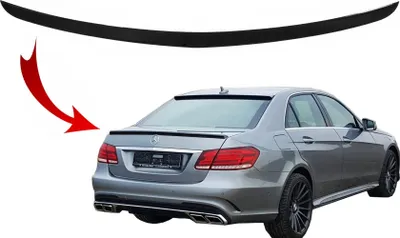 Zdjęcie produktu dla Spoiler bagażnika Spoiler do Mercedes E-Class W212 2009-2016 czarny błyszczący