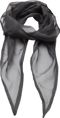 Image de Premier Foulard / écharpe en mousseline de soie pour femme RW2828 (taille unique) (Gris foncé)