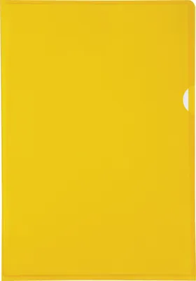 Image de Exacompta Etui carton de 100 pochettes coin PVC A4 Jaune 661235E