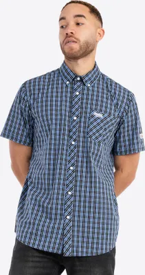 Immagine prodotto di Camicia uomo manica corta slim fit BRIXWORTH Blu/Bianco/Nero XXL Lonsdale