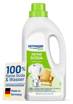 Produktbild von HEITMANN pure Reine Soda | Vielseitiger Reiniger für Fett, Schmutz, Flecken & Ge