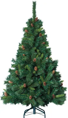 Zdjęcie produktu dla Sztuczna choinka z szyszkami, 210 cm