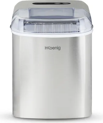 Produktbild von H.Koenig Eiswürfelmaschine ICEK12 / 12 kg Eis / Produktion 10-13 min. / 2 Größen / 120 W / Edelstahl