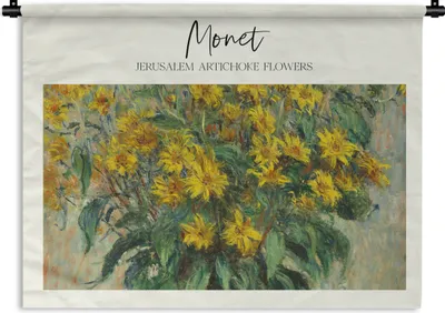 Produktbild von MuchoWow® Wandteppich Wandbehang Malerei - Alte Meister - Monet 150x112 cm Tapisserie Dekoration Wandtuch - Wanddecke - Wandteppiche