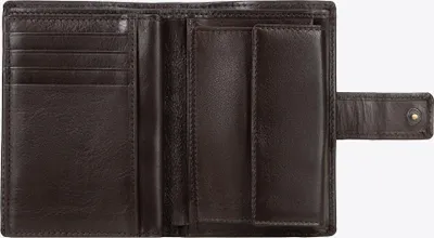 Produktbild von Wittchen Herren-Ledergeldbörse mit Druckknopfverschluss, mittelbraunes Echtleder
