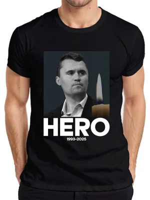 Obrázek produktu pro Charlie Kirk Hero Rest in Peace Republican Advisor President Pánské tričko, černá, L