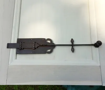 Produktbild von Schubriegel - Verschlüsse antike Tür Riegel - Verschlussriegel Flachriegel 43 cm