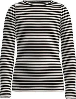 Produktbild von Name It Suraja Langarm-t-shirt Weiß,Schwarz 13-14 Years Mädchen Weiß,Schwarz 13-14 Years