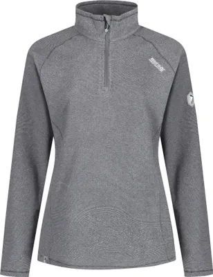 Produktbild von Regatta Great Outdoors Damen Fleece-Top Montes mit 1/4-Reißverschluss RG1953 (38 DE) (Mittelgrau)