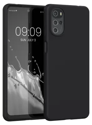 Produktbild von kwmobile Handyhülle für Motorola Moto G22 Hülle - TPU Case - Kabelloses Laden - Schutzhülle Cover in Schwarz matt