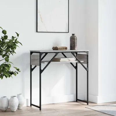 Produktbild von "im Angebot" Konsolentisch mit Ablage Grau Sonoma 75x30x75cm Holzwerkstoff - Kaffeetisch CC23073