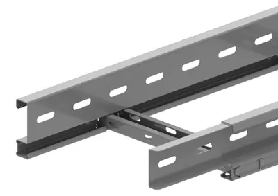 Produktbild von Vergokan Kabelleiter, 60x200mm, integrierte Verbindung, Sendzimir-verzinkt, Stange mit 3m, 1 Stk.
